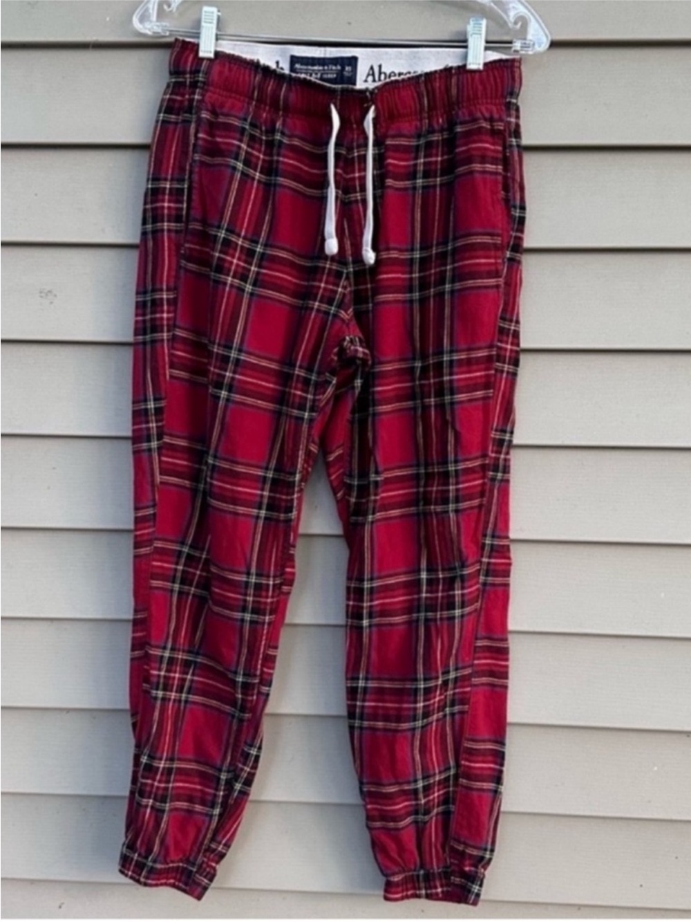 Abercrombie plaid flannel plaid sleep pants size XS